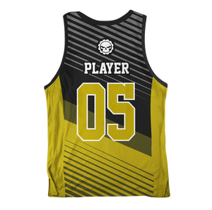 Source Custom Yellow and black gold basketball jerseys with your